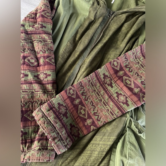 FREE PEOPLE Tapestry Army Green Jacket in XS! - Picture 4 of 5